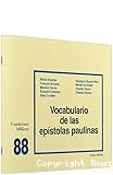 Vocabulario de las epístolas paulinas