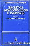 Escritos desconocidos e inéditos