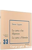 La carta a los Filipenses. La carta a Filemón