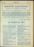 Boletín Salesiano. Agosto 1928 - URL