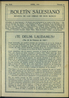 Boletín Salesiano. Abril 1927 - URL