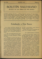 Boletín Salesiano. Agosto 1927 - URL