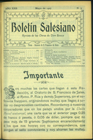 Boletín Salesiano. Mayo 1907 - URL