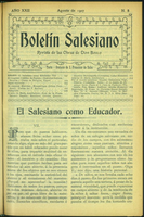 Boletín Salesiano. Agosto 1907 - URL