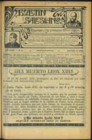 Boletín Salesiano. Agosto 1903 - URL