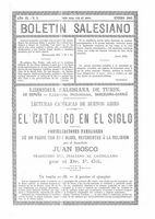 Boletín Salesiano. Enero 1887 - URL